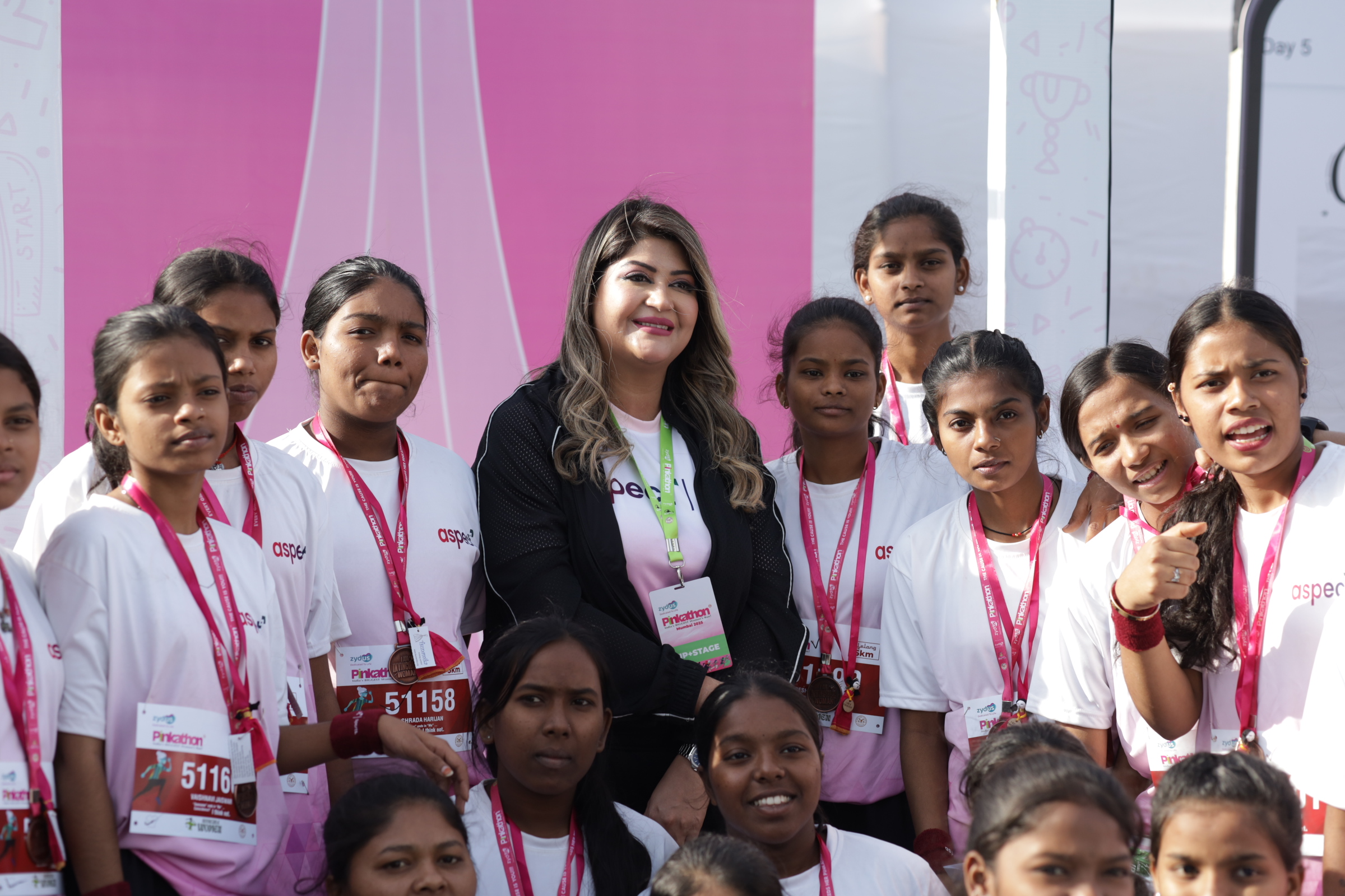 Pinkathon training session