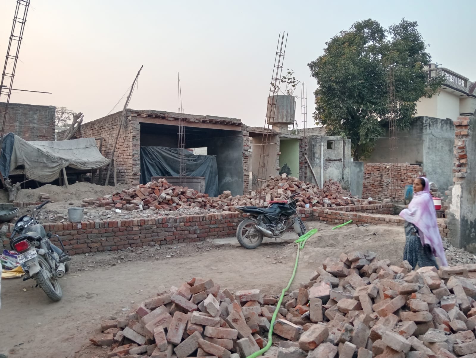 Flood affected village